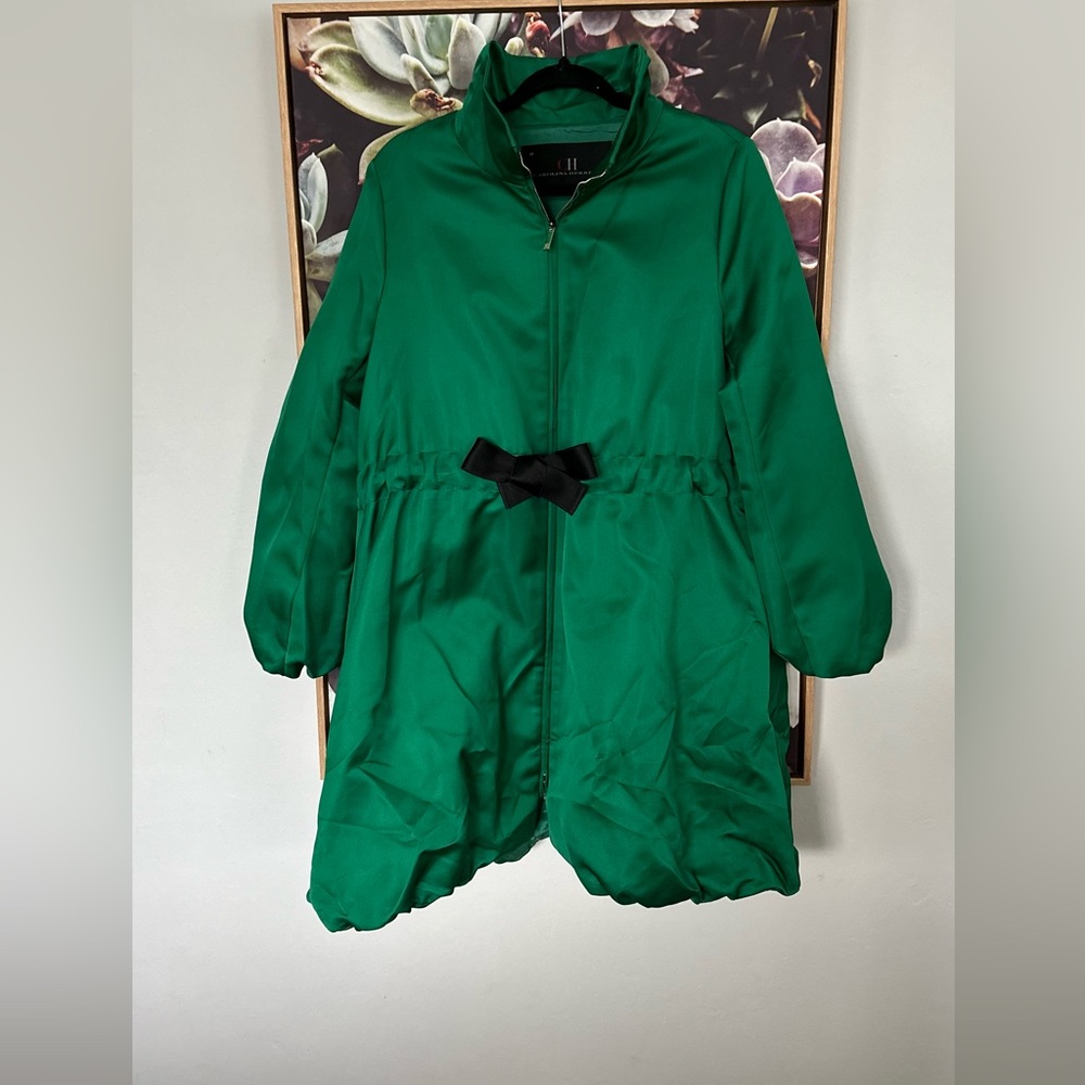 CH Carolina Herrera stain green coat